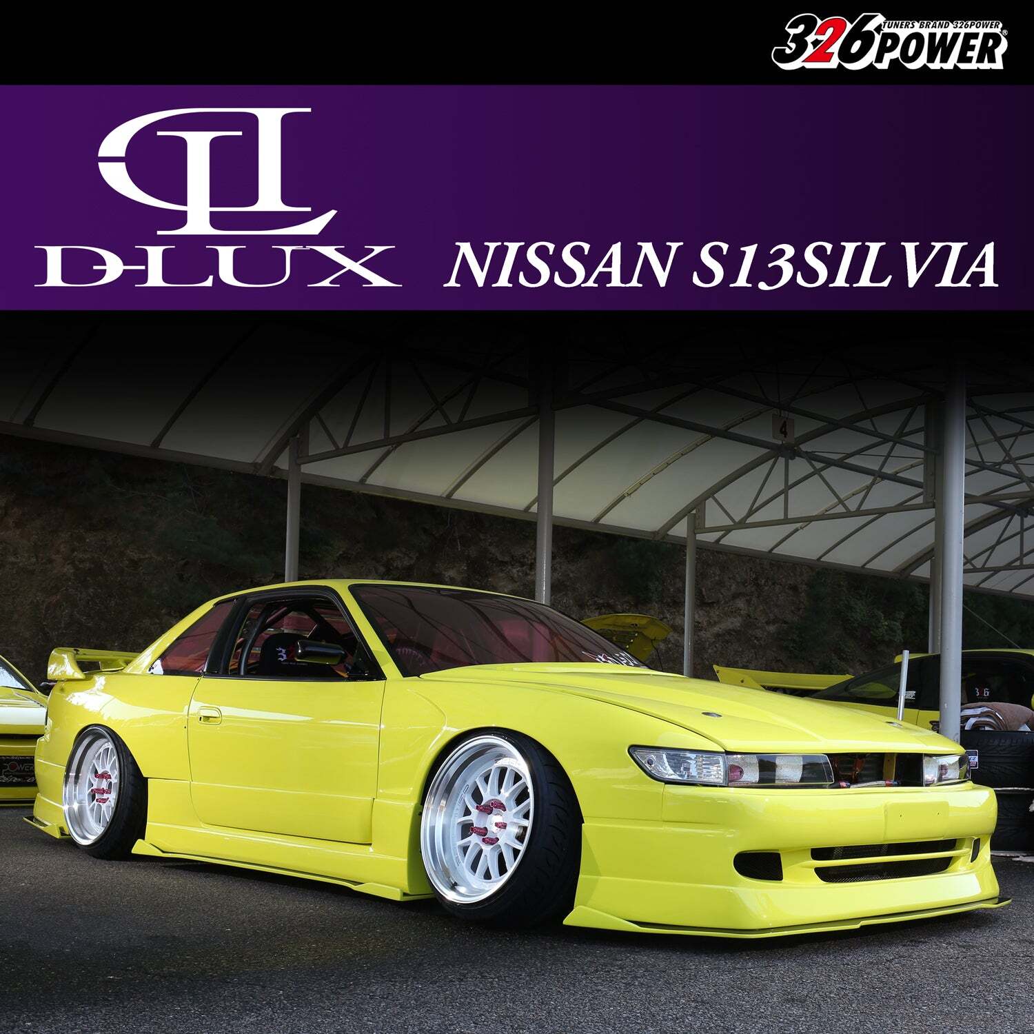 326POWER D-LUX Aero 3-piece set for Nissan S13