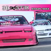 326POWER Nissan 180SX 3D  STAR Aero 3-piece Set