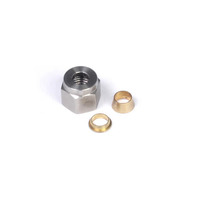 1/4" Nut and Brass Ferrule Only