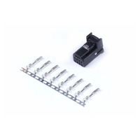 Plug and Pins Only - 8 Pin Black Tyco