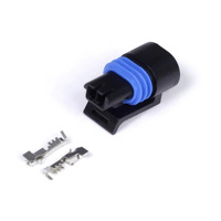 Plug and Pins Only - Delphi 2 Pin GM style Coolant Temp Connector (Black)