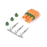 Plug and Pins Only - Delco Weather Pack 3 pin GM Style MAP Sensor Connector - Orange