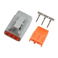 Plug and Pins Only - Male Deutsch DTM-3 Connector (7.5 Amp)