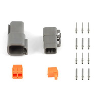 Plug and Pins Only - Matching Set of Deutsch DTM-6 Connectors (7.5 Amp)