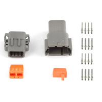 Plug and Pins Only - Matching Set of Deutsch DTM-8 Connectors (7.5 Amp)