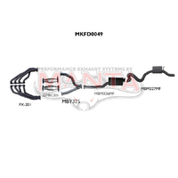 Falcon AU LIVE AXLE V8 Sedan 3in With Extractors Muffler/Muffler