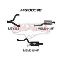 Falcon BA BF V8 Sedan 3in Catback Muffler/Muffler