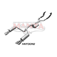 BA BF V8 4V Sedan 2.5in L & R With Extractors Muffler/Muffler