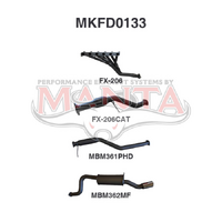 Falcon BA BF 6cl XR6 Ute Full System Hotdog/Muffler