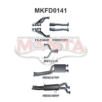 BA BF V8 4V Ute 2.5in Dual With Extractors Muffler/Muffler