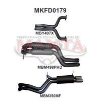 FG V8 Sedan 2.5in Dual CatBack Hotdog/Muffler