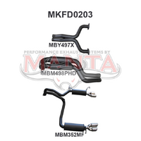 FG GT 5.0 V8 SDN 2.5in L & R Catback Hotdog/Muffler