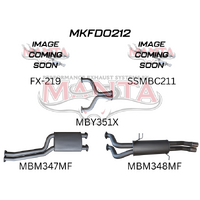 FG 5.4L V8 Ute 2.5in Dual With Extractors Muffler/Muffler