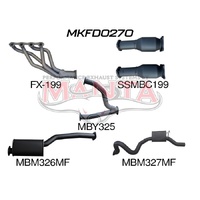 Falcon EA - EF V8 Sedan 3in With Extractors Muffler/Muffler