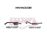 VN VP VR Sedan V6 3.8L CatBack Muffler/Muffler