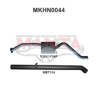 VP VR Sedan V6 3.8L IRS 2.5in Catback Muffler/Tailpipe