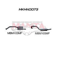 VG VP VR V6 V8 Ute 2.5in Catback Muffler/Muffler