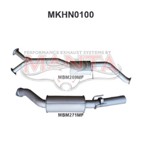 VZ V6 Ute Wagon 3in Catback Muffler/Muffler