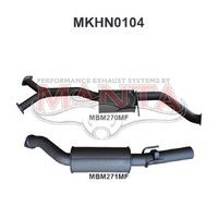 VZ V6 Sedan 3in Catback Muffler/Muffler