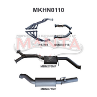 VT 5L Sedan 3in Single With Extractors Muffler/Muffler