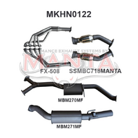 VT - VZ V8 Sedan 3in Single With Extractors Muffler/Muffler