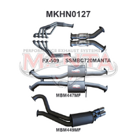 VT - VZ V8 Sedan 3in Dual With 1 7/8 in Extractors Muffler/Muffler