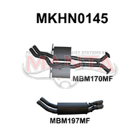 VX VY V8 Monaro 2.5in Dual Catback Muffler/Muffler