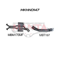 VX VY V8 Monaro 2.5in Dual Catback Muffler/Tailpipe