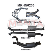 VU VY VZ V8 Ute 3in Dual With 1 7/8 in Extractors Muffler/Muffler