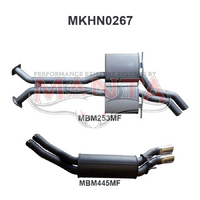 VY VZ V8 AWD Wagon 2.5in Dual Catback Muffler/Muffler