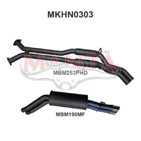 WK WL S/MAN V8 2.5in Dual Catback Hotdog/Muffler