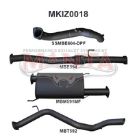 MU-X 2017 ON 3.0L DPF TURBO BACK WITHOUT CAT