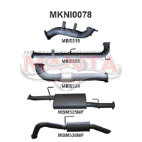 Navara D40 2.5L Auto Spain DPF & Cat Delete R MUFF