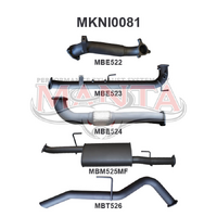 Navara D40 2.5L Auto THAI DPF & Cat Delete R Tailpipe