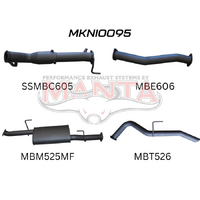 NP300 Navara 3in Turbo Back Exhaust System With Cat, Muffler