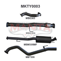 Hilux KUN26R 3.0L D4D 3in Muffler NO Cat