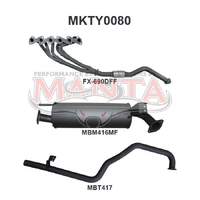 HZJ105 4.2L Extractors & 2.5in Muffler/Tailpipe