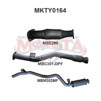 VDJ76 V8 Wagon 3in With Cat Rear Muffler DPF