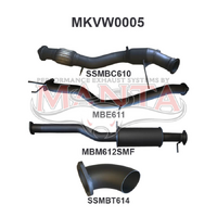 Amarok 2.0L 3in EARLY Model Standard Exit Sports Muffler