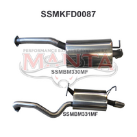 Falcon BA BF 6 Cylinder Sedan Catback Muffler/Muffler