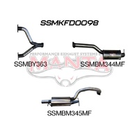 Falcon BA BF V8 Sedan 3in Catback Muffler/Muffler