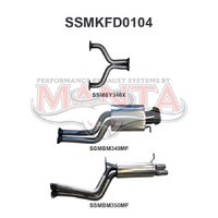 BA BF V8 Sedan 2.5in Dual CatBack Muffler/Muffler