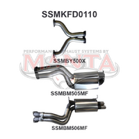 BA BF V8 Sedan 3in Dual CatBack Muffler/Muffler