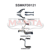 BF GT V8 4V Sedan 2.5in L & R With Extractors Hotdog/Muffler