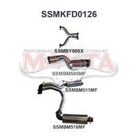 BF GT V8 Sedan 3in L & R CatBack Muffler/Muffler