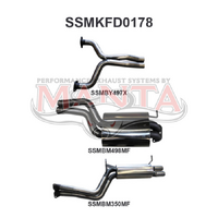 FG V8 Sedan 2.5in Dual CatBack Muffler/Muffler