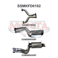 FG V8 Sedan 3in Dual CatBack Muffler/Muffler