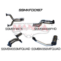 FG V8 Sedan 2.5in L & R CatBack Hotdog/Muffler