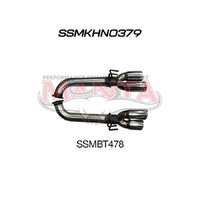 VE Sedan, Wagon V8 6.0L HSV & SS 3in Dual Tail Pipes Muffler Delete Kit