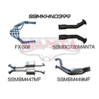 VT - VZ V8 Sedan 3in Dual With 1 3/4 in Extractors Muffler/Muffler